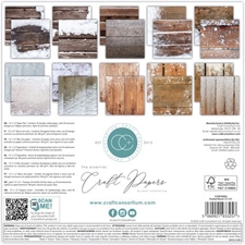 Craft Consortium 12x12" Paper Pad - Frosted Wood